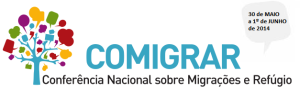 Logo oficial da Conferência Nacional de Migrações e Refúgio (Comigrar). Crédito: Comigrar